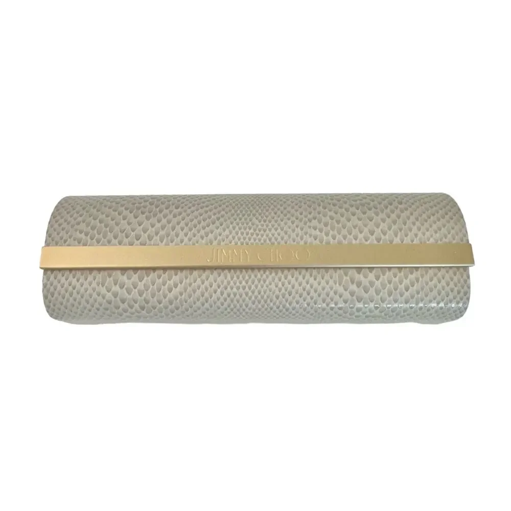 Jimmy Choo Glasses Case Magnetic Closure Embossed